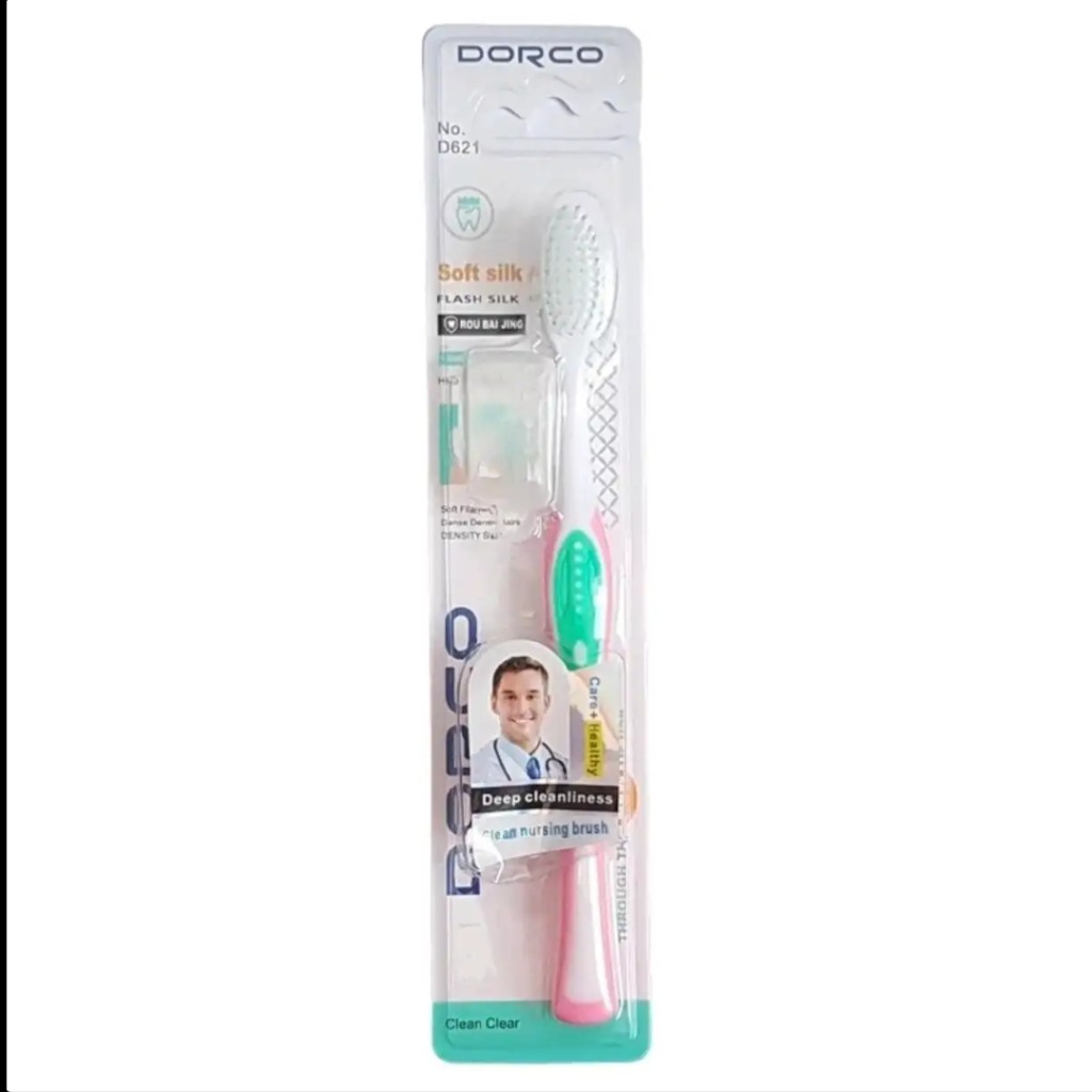 مسواک دورکو درپوش دار DORCO با برس نرم Soft Silk