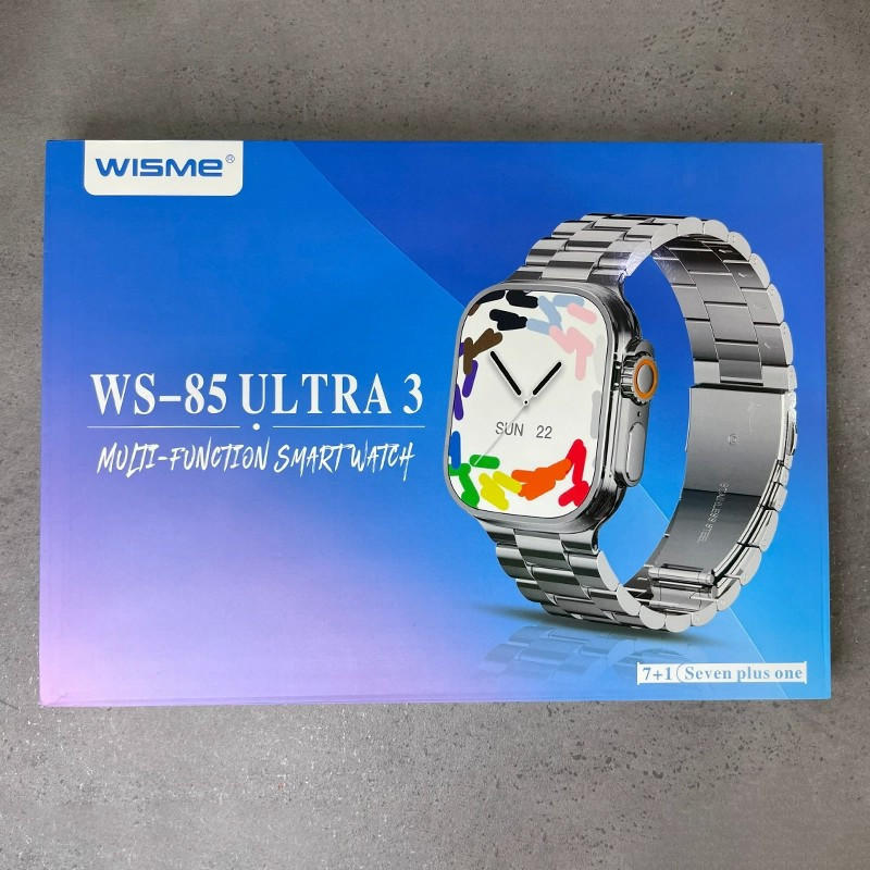 ساعت هوشمند 48 میلی متری ویسمی مدل WS 85 ULTRA3 با بند فلزی