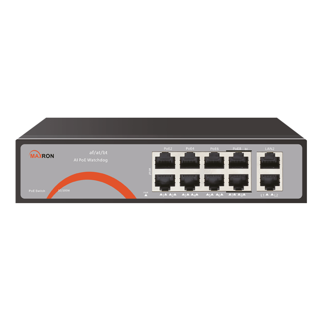 سوئیچ 8 دورت مکسرون مدل MSW-3008FP-2FL-120I-V2