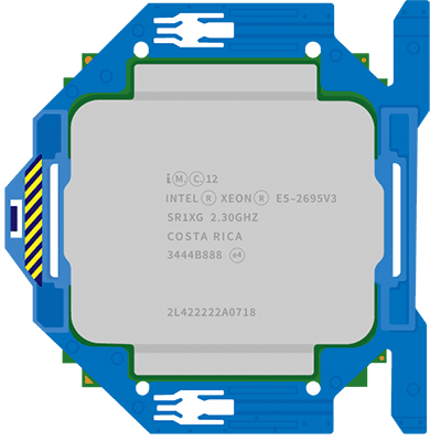 Intel Xeon E5-2695v3 (2.3GHz 14-core 35MB 120W)