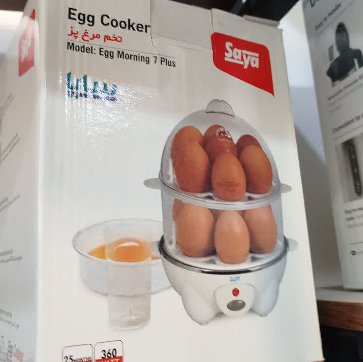تخممرغپز سایا مدل Egg morning 7 plus ظرفیت 14 تخم مرغ