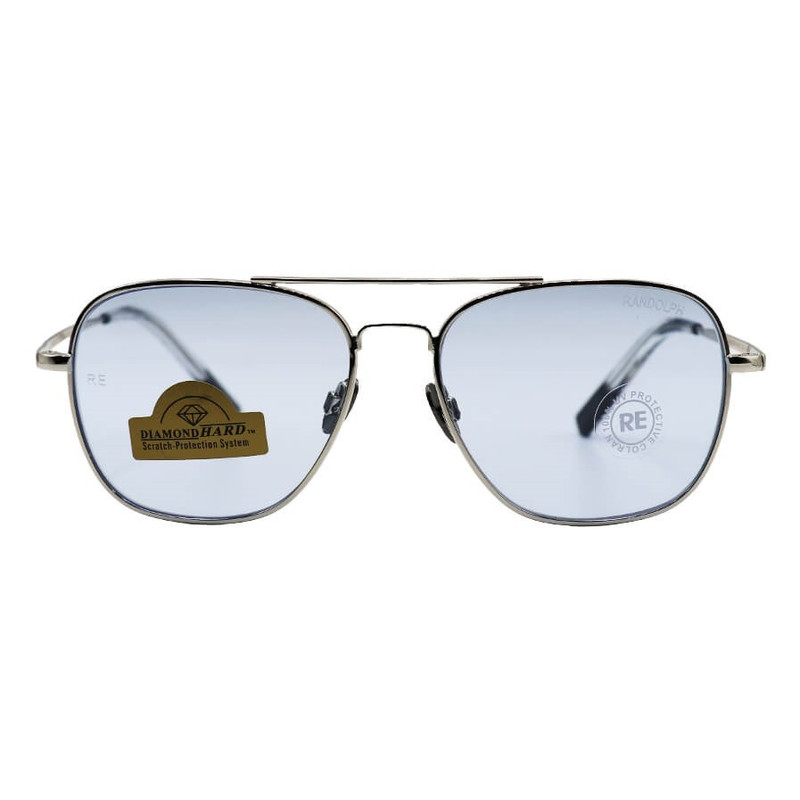 عینک آفتابی فریم مربع رنگ نقره ای غیر پلاریزه مدل AR-12264