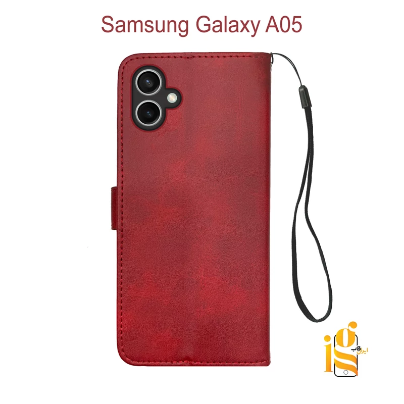قاب گوشی Galaxy A05 سامسونگ سیلیکونی Solid برجسته محافظ لنزدار طرح هپل بنددار کنفی مشکی کد 56840