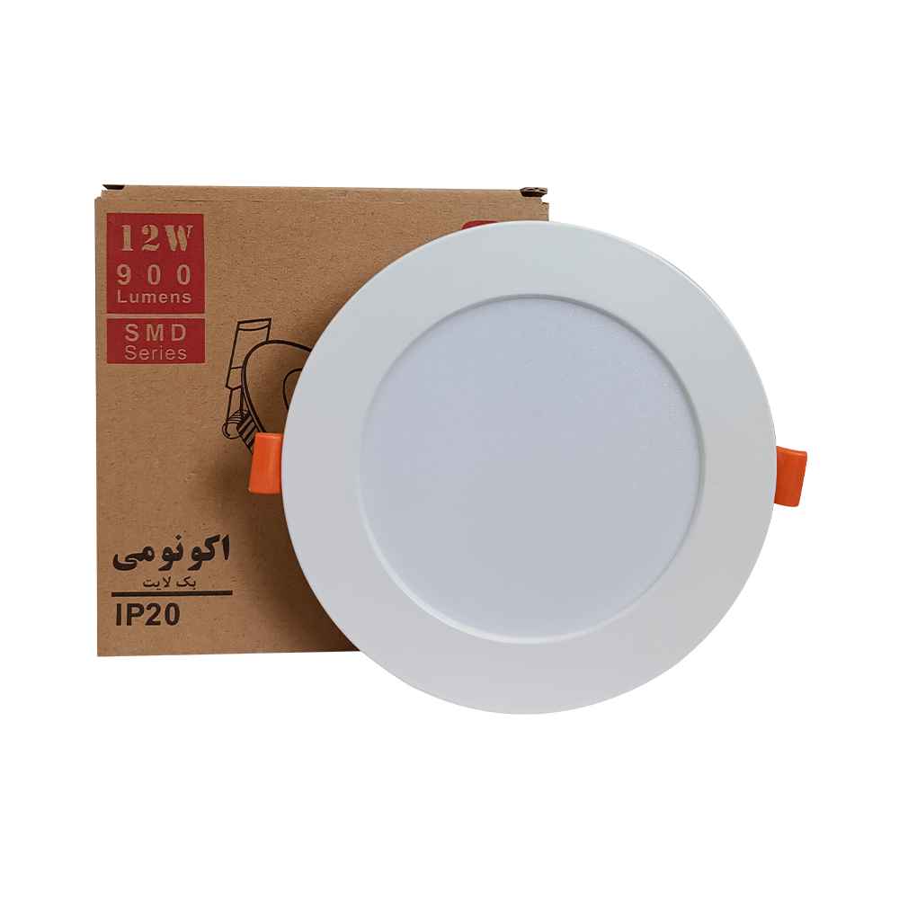پنل SMD توکار بک لایت 12 وات گرد آفتابی شیله (VSDOBE)