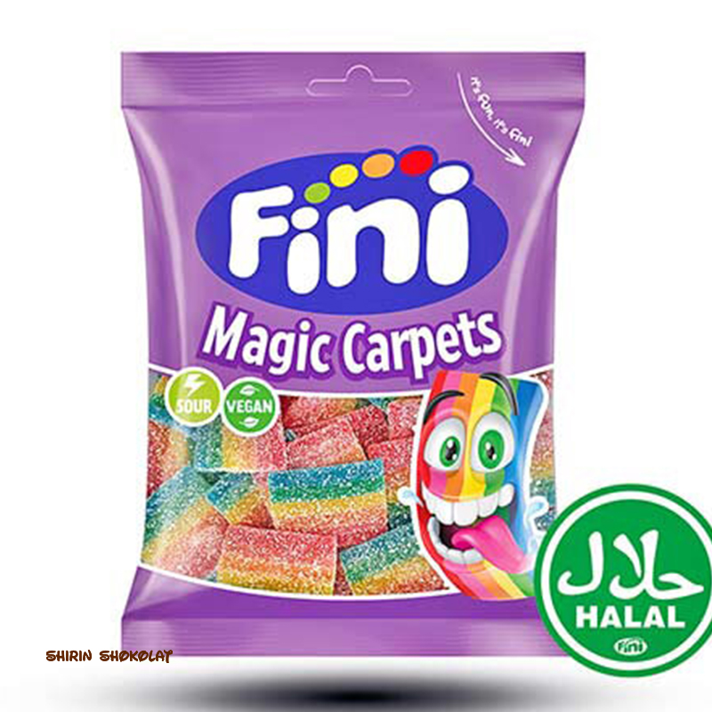 پاستیل وگن و ترش فینی Fini طرح رنگین کمان