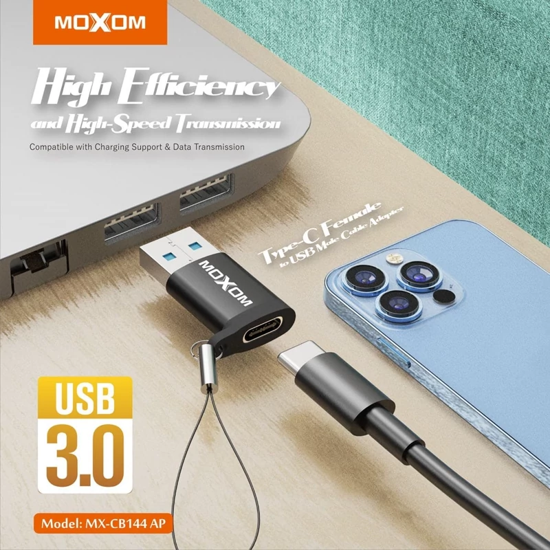 تبدیل تایپ سی به یو اس بی برند moxom