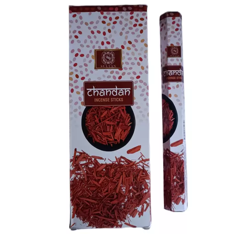 عود چاندان یا صندل سرخ 6ضلعی CHANDAN