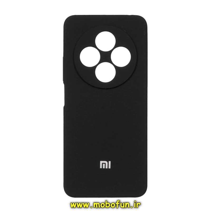 قاب گوشی Redmi 14C - Poco C75 شیائومی سیلیکونی اورجینال پاک کنی درجه یک زیربسته محافظ لنز دار مشکی کد 27424