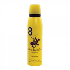 اسپری خوشبو کننده بدن زنانه بورلی هیلز پولو کلاب شماره 8 حجم 200 میلی لیتر Beverly Hills Polo Club No 8 Body Spray For W