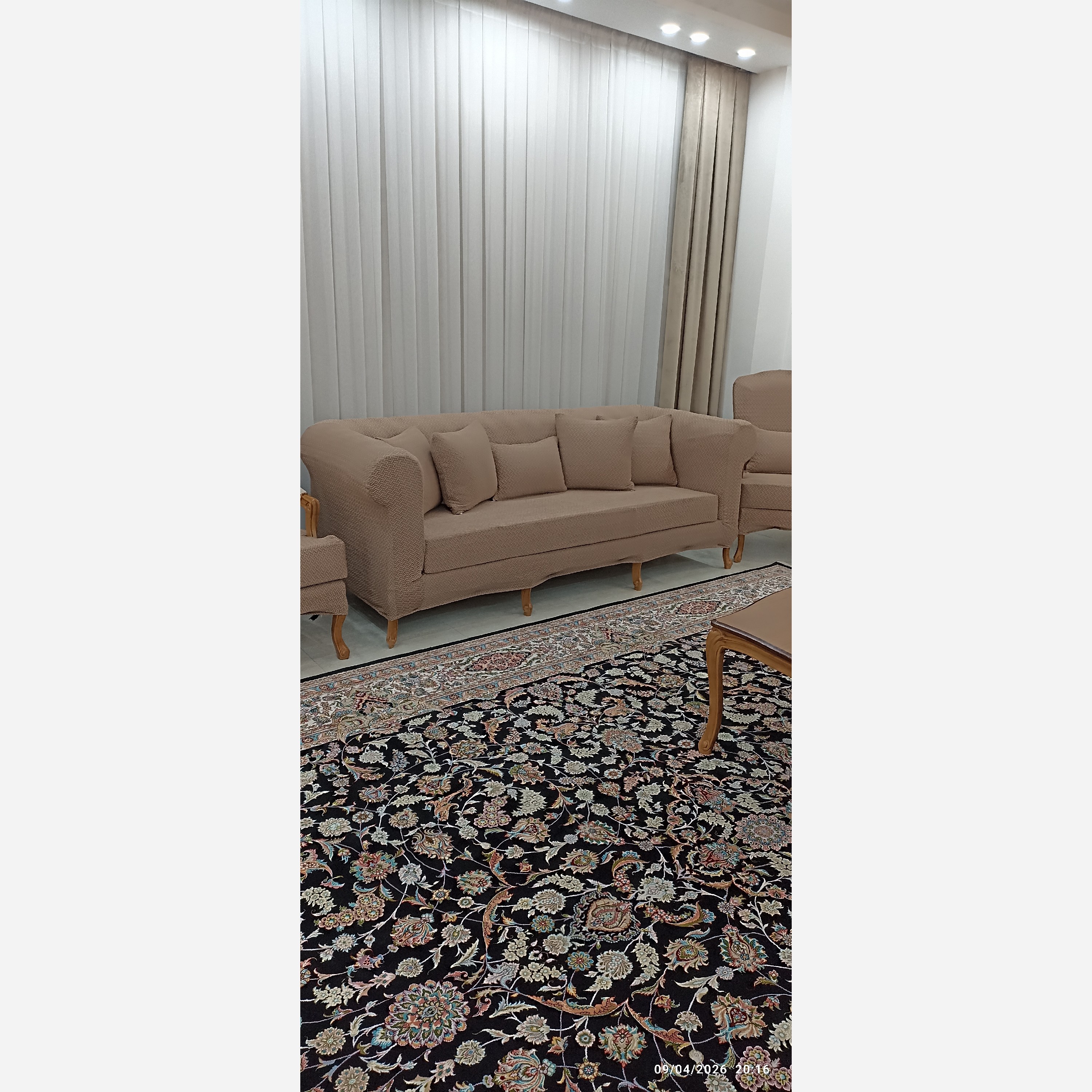 کاور مبل پارچه ای کشی هشت نفره کویین