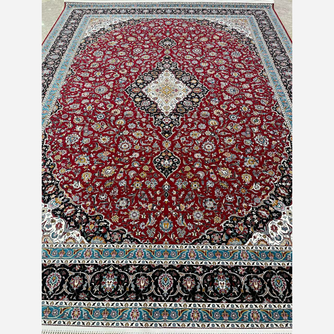 فرش 1200 شانه کاشان لاکی اکرولیک (پس کرایه)