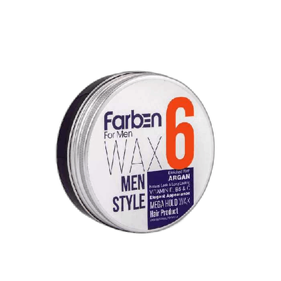 واکس مو فاربن شماره 6 Farben Hair Wax For Men حجم 150 میلیلیتر