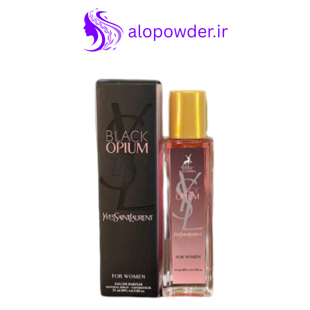 عطر ادوپرفیوم زنانه الحمبرا مدل بلک اپیوم حجم 35 میل