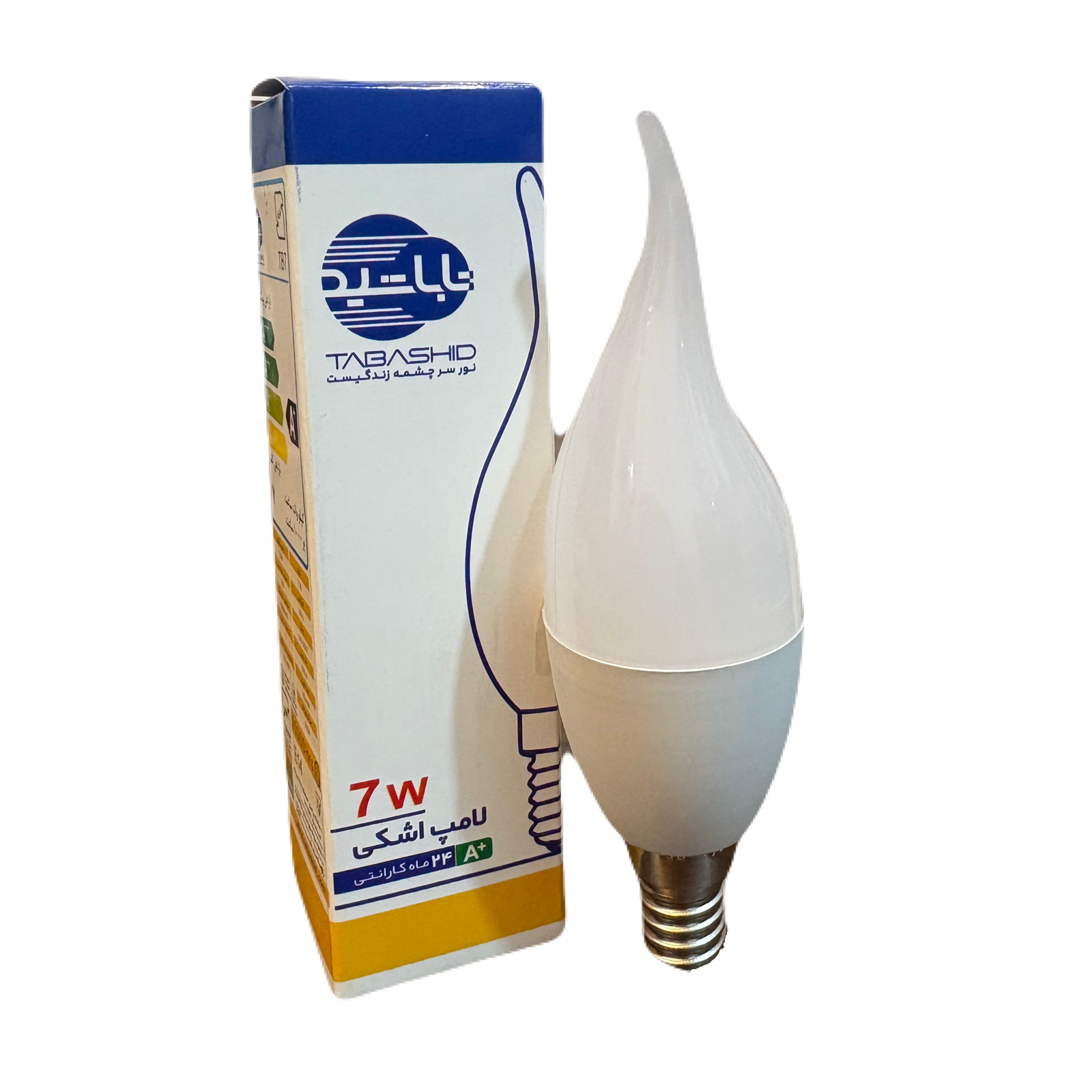 لامپ اشکی 7SMD وات E14 مات مهتابی تاباشید