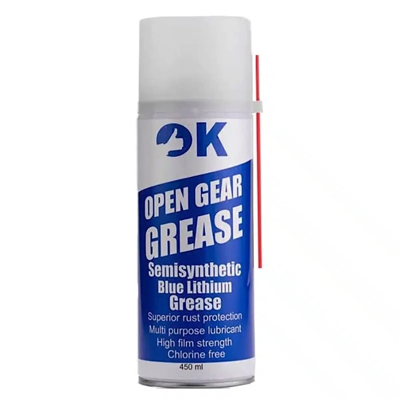 اسپری گریس لیتیوم سفید نسوز 450ml مارک OK