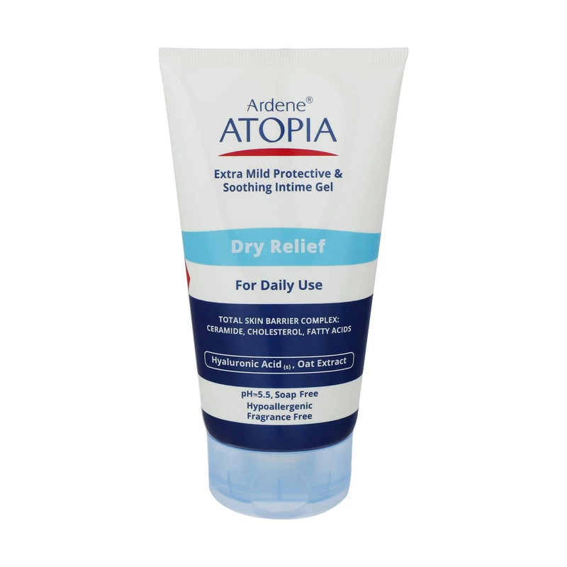 ژل بهداشتی بسیار ملایم ژنیتال بانوان درای ریلیف آردن آتوپیا Dry Relief Extra Mild Protective Soothing Intime Gel Ar...