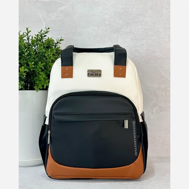 کیف کوله ای کوکالو سفید مشکی