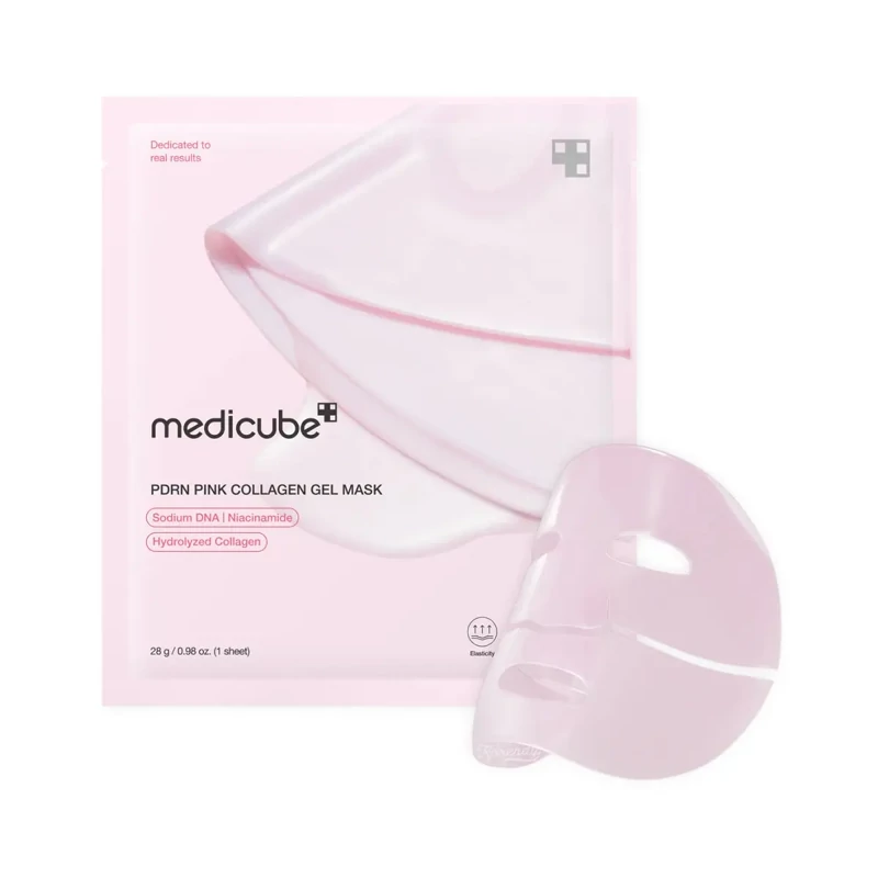 ماسک ژلی PDRN کلاژن کره ای مدیکیوب Medicube PDRN Pink Collagen Gel Mask مناسب انواع پوست