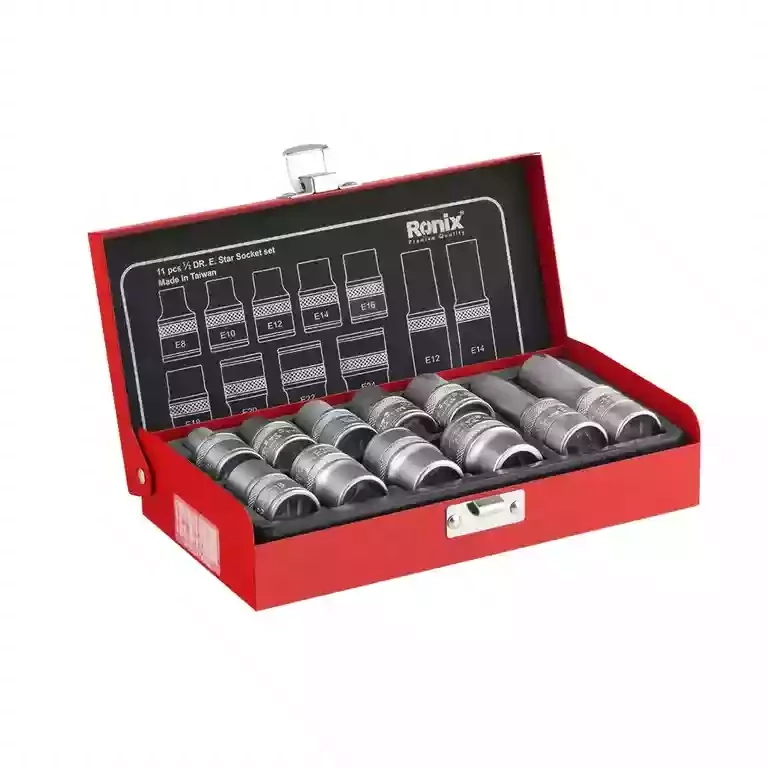 جعبه بکس 1/2 اینچ 11 پارچه E رونیکس مدل RH-2694