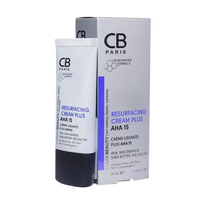 کرم لایه بردار 15 درصد سی بی پاریس_CB Paris Resurfacing Cream Plus AHA 15