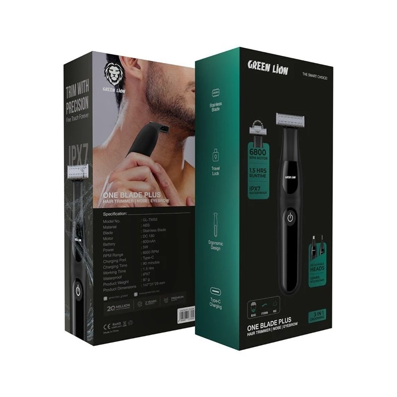 ماشین اصلاح گرین لاین مدل Green Lion One Blade Plus GL-TM53