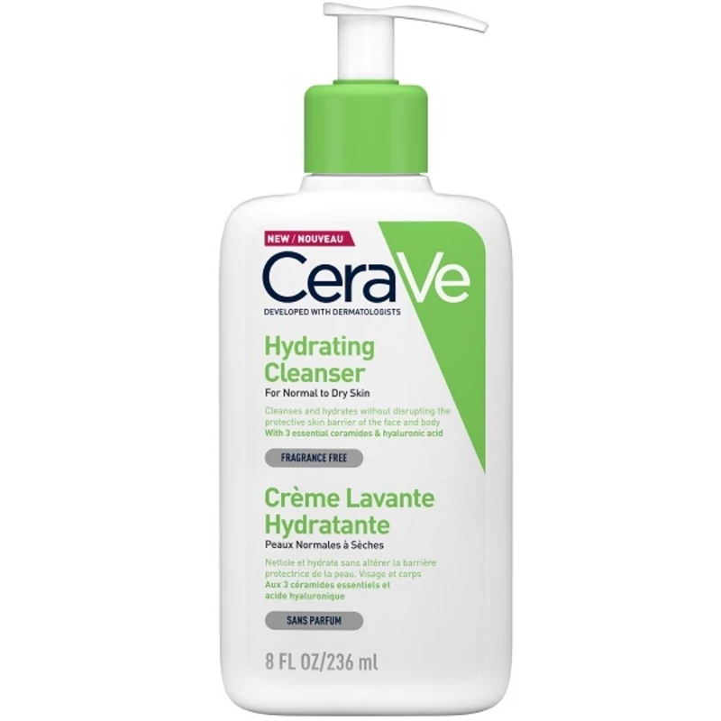 شوینده و آبرسان پوست نرمال تا خشک سراوی 473 میل CeraVe Hydrating Facial Cleanser for Normal to Dry
