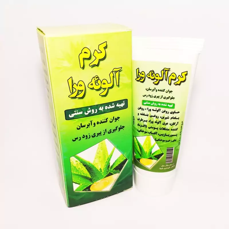 ژل آلوئه ورا طیبه (آبرسان و ضد چروک) - 120 میل مخصوص دست و صورت