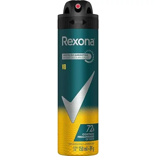 اسپری ضد تعریق مردانه رکسونا Rexona مدل V8 بدون ایجاد لکه روی لباس حجم 150 میل