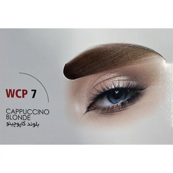 رنگ ابرو ویکو شماره WCP7 رنگ بلوند کاپوچینو حجم 20 میلی لیتر