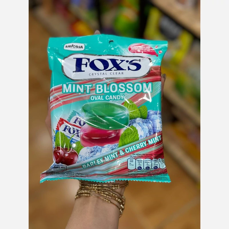 آبنبات آلبالو نعنا و یخ نعنا فوکس (foxs) 125 گرمی
