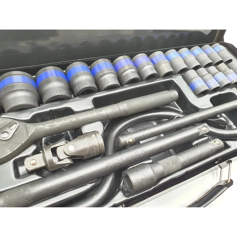 isb.digi آچار بکس باس مدل BS-24PC BLACK مجموعه 24 عددی