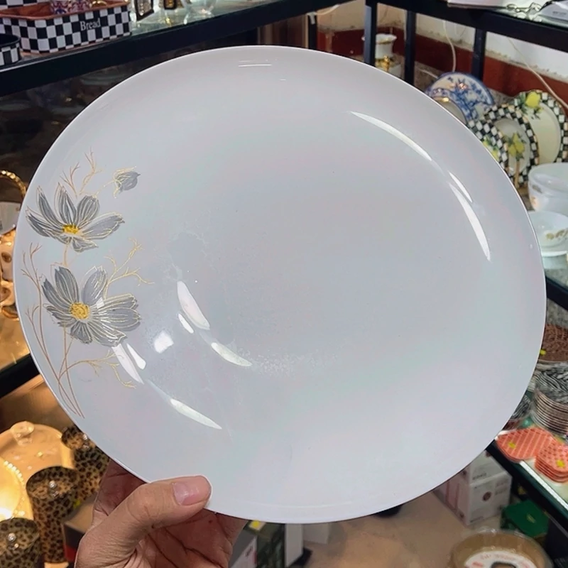 سرویس ارکوپال 25پارچه گلدن اوپال طرح شقایق طوسی