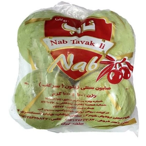 صابون زیتون سنتی سرکف ناب توکلی 1000 گرمی (4 عددی