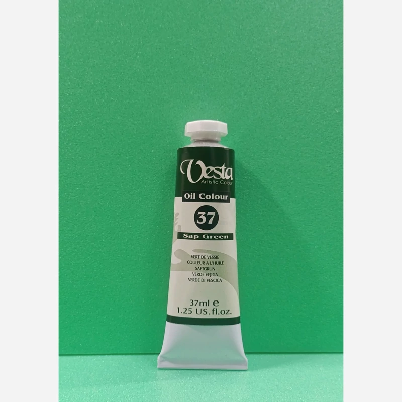 رنگ روغن وستا 37 میل - کد 37 sap green