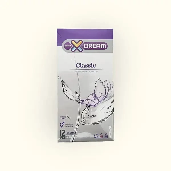 کاندوم ساده کلاسیک ایکس دریم XDream Classic بسته 12 عددی