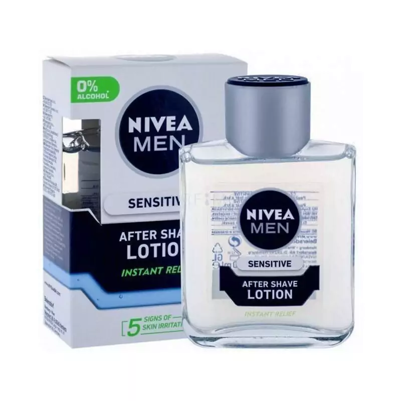 افتر شیو بالمی مردانه نیوا Nivea مدل Sensitive ضد حساسیت حجم 100 میل