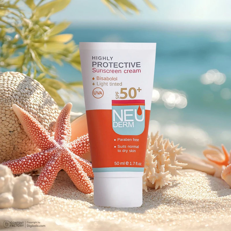 کرم ضدآفتاب نئودرم مدل Highly Protective SPF50، حجم 50 میلیلیتر