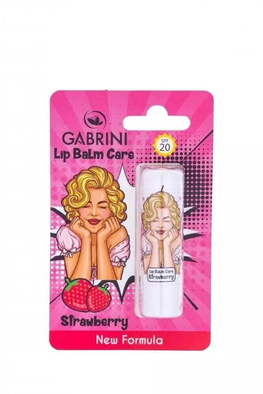 بالم لب عصاره توت فرنگی مدل STRAWBERRY گابرینی SPF20