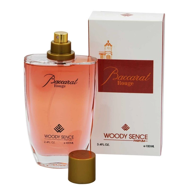 ادوپرفیوم وودی سنس برایت مدل باکارات رژ BACCARAT ROUGE با رایحه گرم حجم 100 میلی لیتر