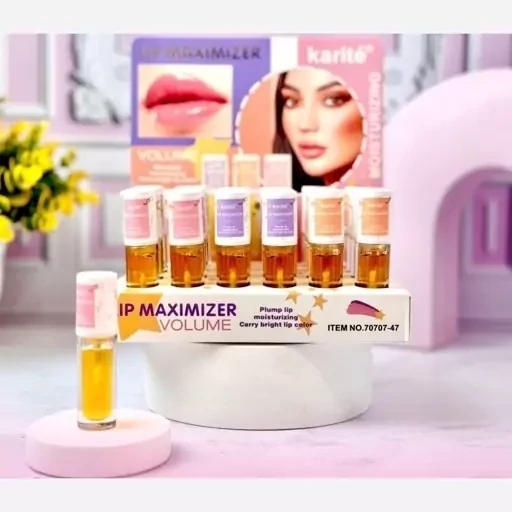 برق لب گیاهی حجم لب کاریته اورجینال karite lip gloss 