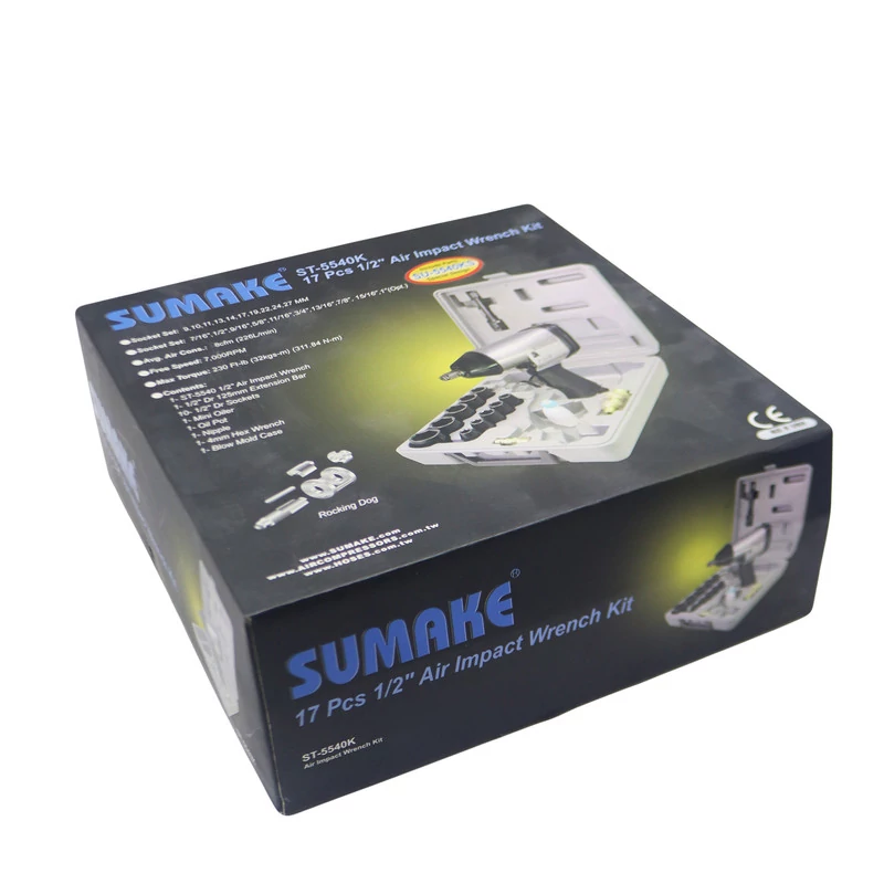 آچار بکس بادی سوماک مدل YP-ST-5540K مجموعه 17 عددی
