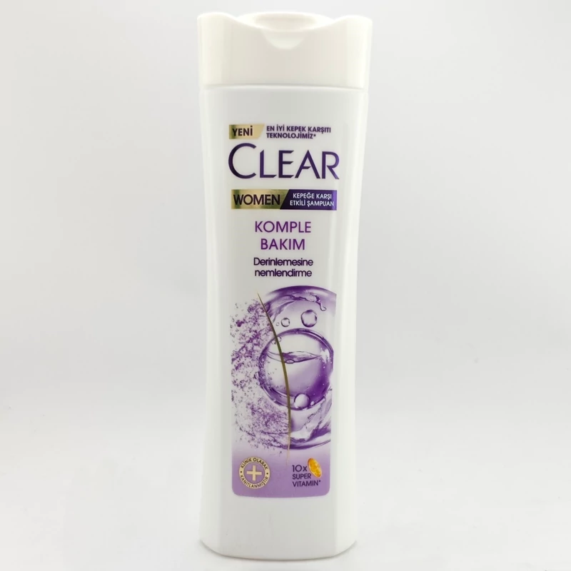 شامپو ضد شوره زنانه کلیر Clear مدل Komple Bakim رایحه شکوفه گیلاس حجم 350 میل