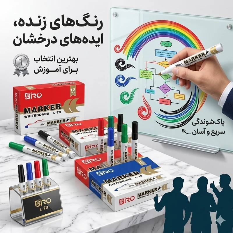 ماژیک وایت برد بیرو سرتخت