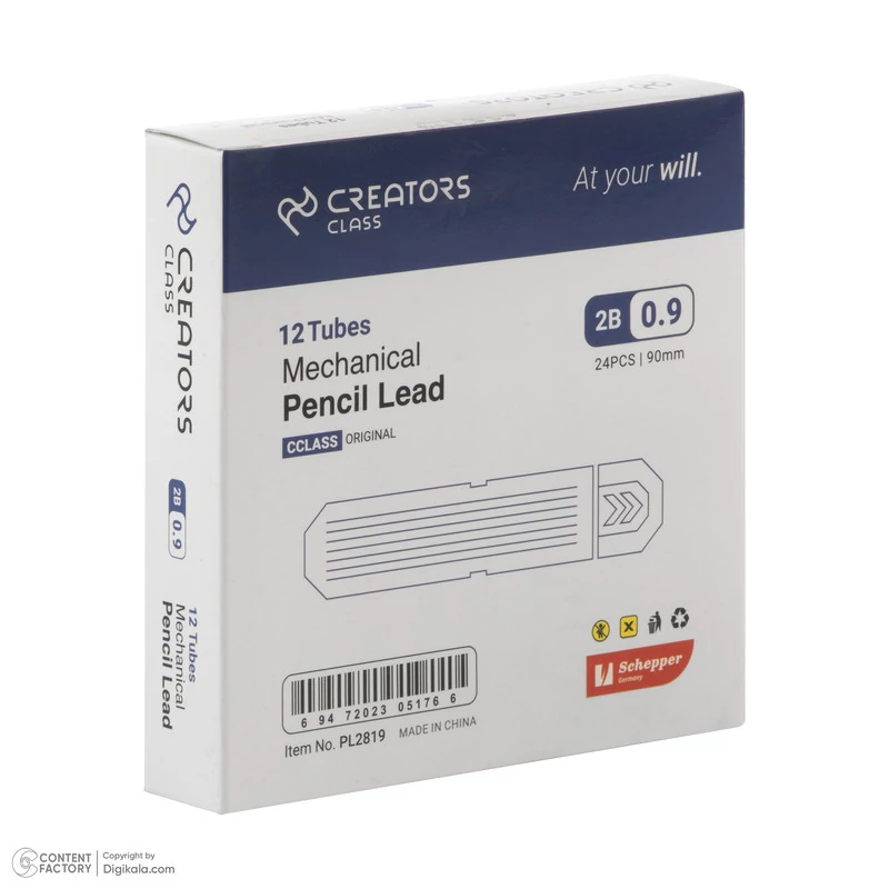 نوک مداد نوکی 0.9 میلی متری کریتورز کلاس مدل PL2819 بسته 2 عددی SCZ