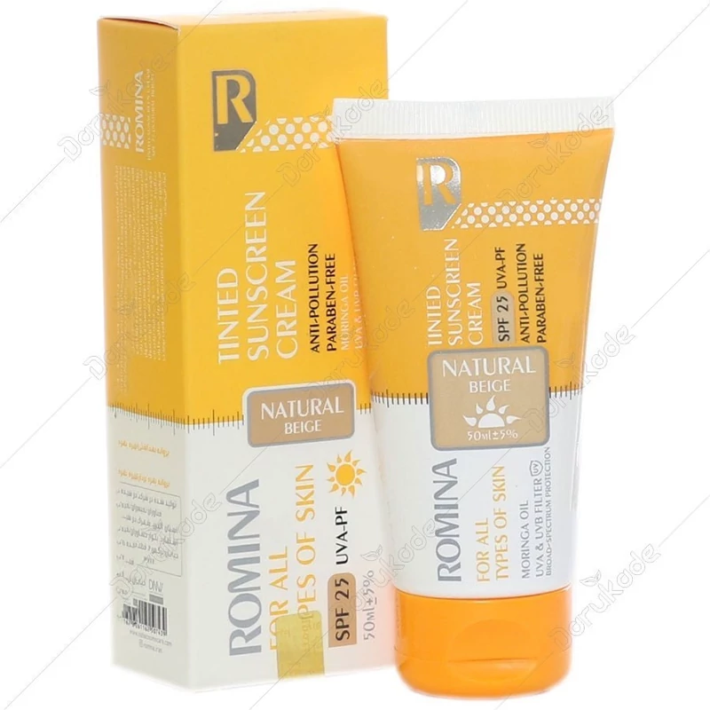 ضدآفتاب رنگی رومینا spf50