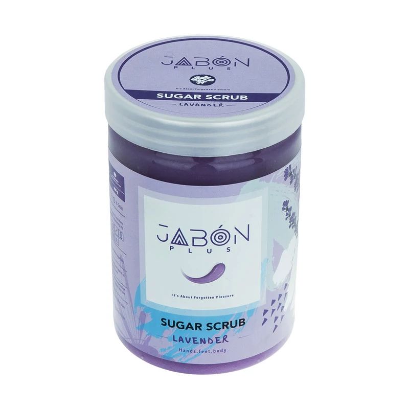 اسکراب شکری لایه بردار پوست ژبن پلاس مدل Lavender وزن 450 گرم