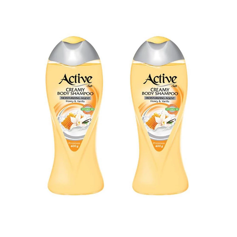شامپو بدن کرمی اکتیو مدل Vanilla And Honey مقدار 400 گرم
