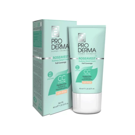 کرم مرطوب کننده رنگی پرودرما مدل Roseavest با SPF 40