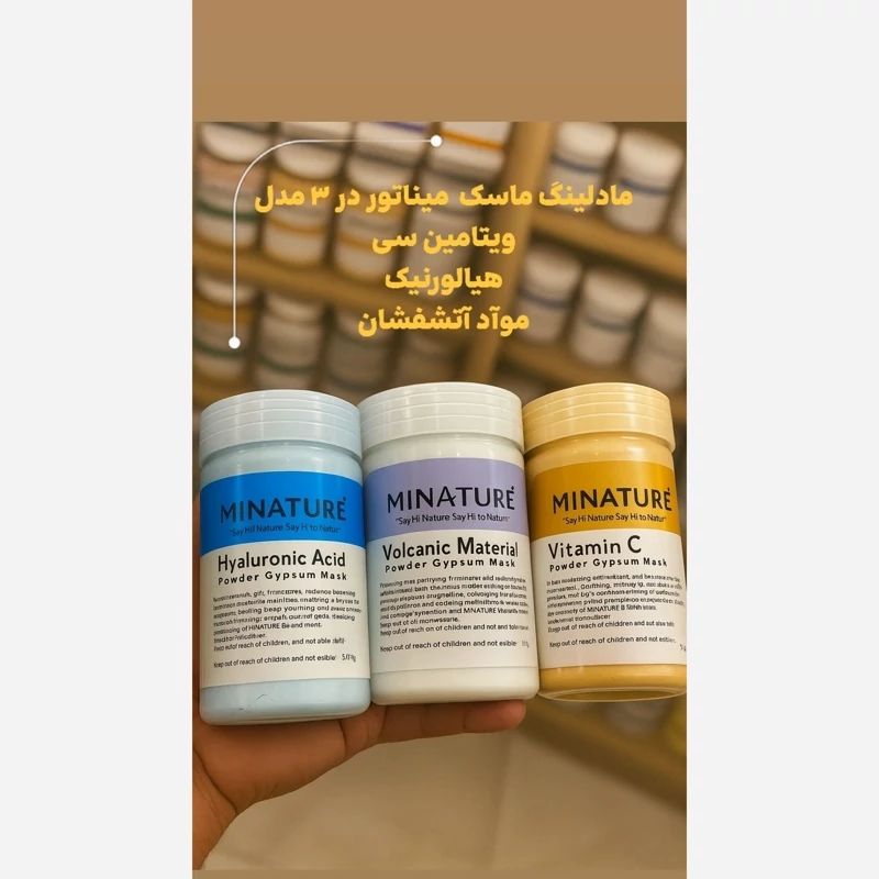 ماسک گچی میناتور در 3 مدل 500 گرم