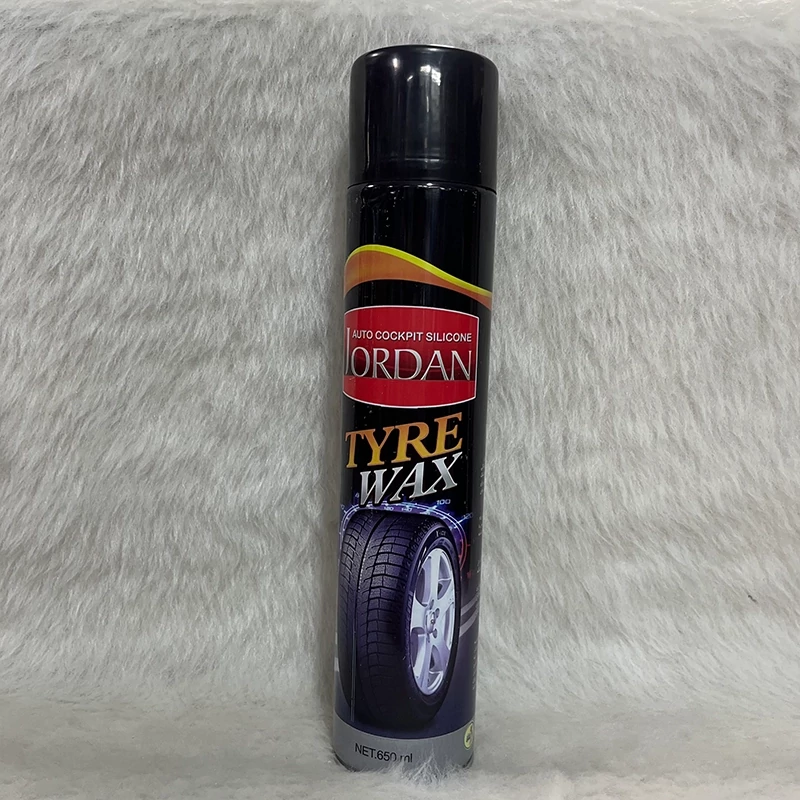 واکس اسپری براق کننده و محافظ تایر Jordan Tyre Wax حجم 650 میلی لیتر(کد30)/واکس لاستیک/واکس تایر/واکس/براق کننده/لاستیک